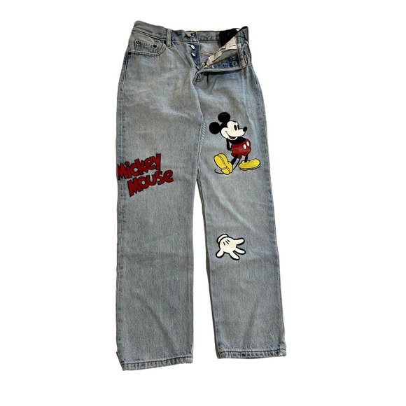 Levi's Denim - NWT Levi's x Disney Mickey Mouse 501 Jeans in Cat & Mouse Medium Wash Blue